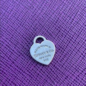 Authentic Tiffany & Co heart charm